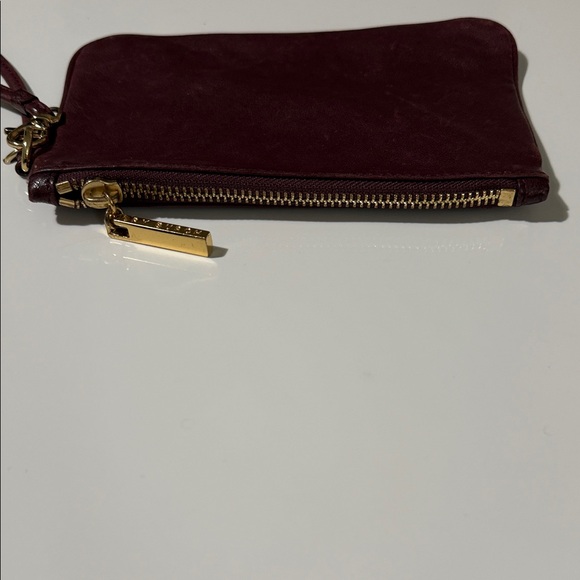 Tory Burch Dark Red Leather Wristlet - Picture 7 of 16